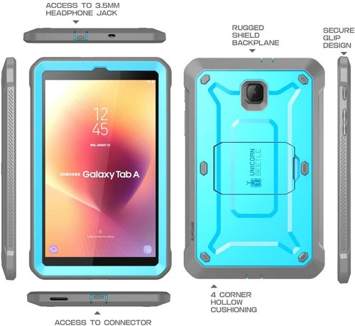 SUPCASE Full-Body Case Stand Shell Cover For Samsung Galaxy Tab A 8.0" (SM-T387) - Picture 23 of 40