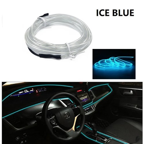LED Bead Car Interior Ambient Light Kit Strips Car Dash Board Decor Party Light - Picture 16 of 22
