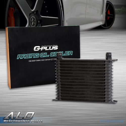 15 Row Fit For Universal Aluminum Engine Transmission AN-10AN Oil Cooler Black - Picture 1 of 7