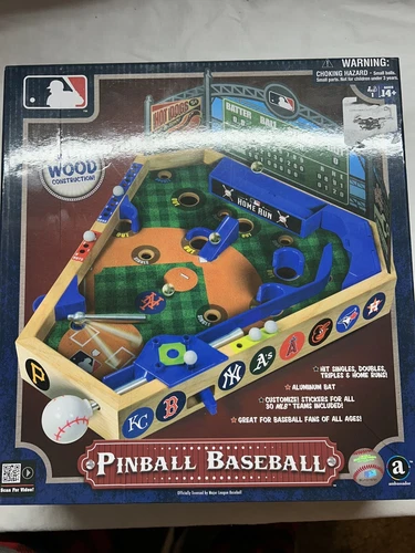 MLB Tabletop Pinball Baseball - Quality Wood Construction - Never Used