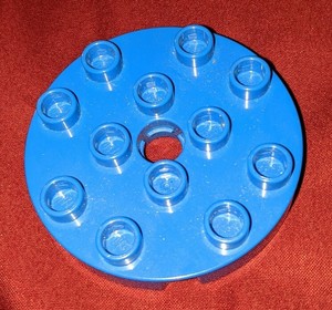 large round Lego Duplo Item Turntable Swivel Red//Pink