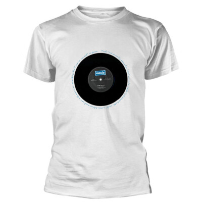 Oasis 'Live Forever Single' (Weiß) T-Shirt - NEU & OFFIZIELL!