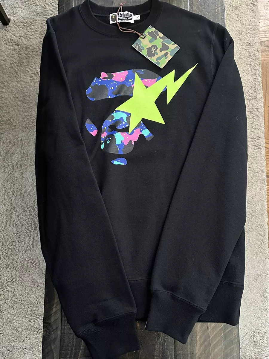 brand new a bathing ape bape kid cudi crew neck size large