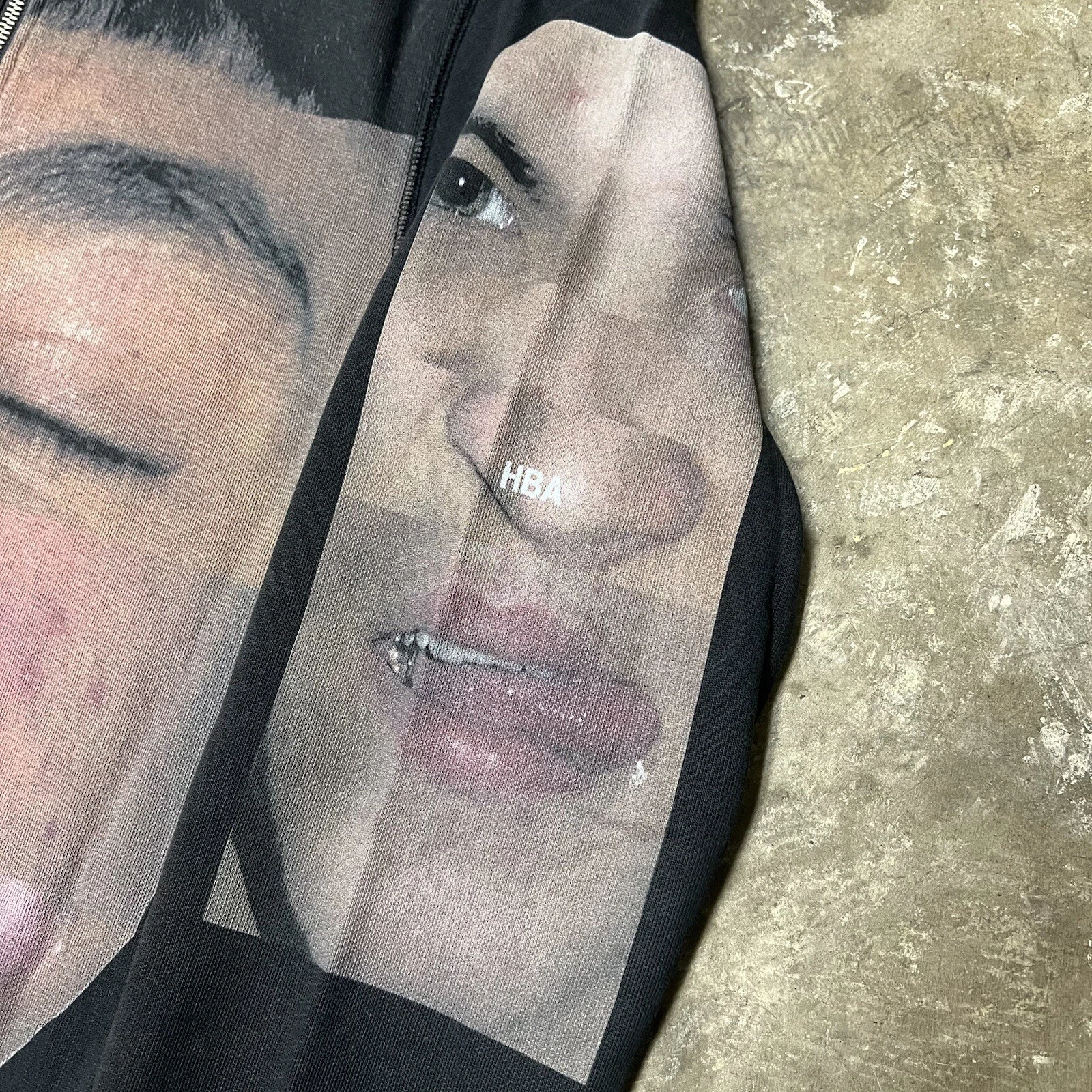 HBA (HOOD BY AIR) HBA FW15 Cappuccio grande ad aria per facce doppia cerniera