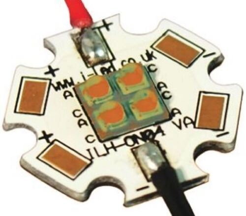 ILS ILH-ON04-RDOR-SC201 OSLON4 PowerStar LED Circular Array 4 Red-Orange LEDs - 第 1/1 張圖片