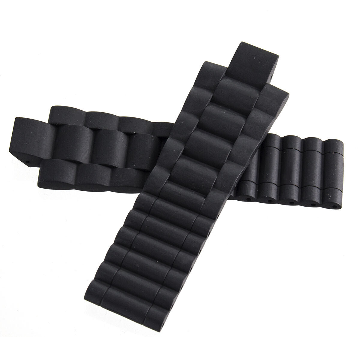 Genuine Chaumet 28mm x 23mm Black Rubber Men's Watch Band Genuine Chaumet 28mm x 23mm Black Rubber Men's Watch Band