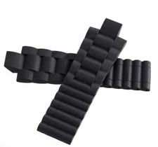 Genuine Chaumet 28mm x 23mm Black Rubber Men's Watch Band Strap