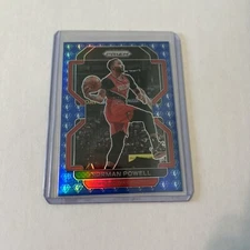 Norman Powell 75th Anniversary Blue Prizm 2021-22 Panini Prizm Basketball SSP