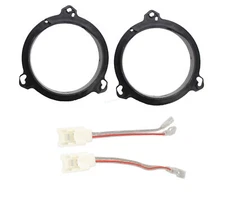 6.5" Door Speaker Adapters + Speaker Wire Harness for Nissan Altima Maxima 07-20