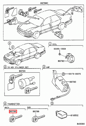 Genuine Camry SXV20 MCV36 MCV30 3.0 2.2 Transponder Master Key Blank Uncoded - Picture 24 of 24