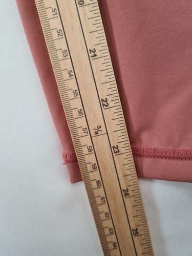 Sweaty Betty Leggings Size Large Pink 7/8 Power Plain Workout Gym Pockets - Picture 5 of 10