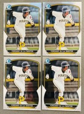 Yordany De Los Santos 4 Lot 2023 Bowman Chrome Prospects Baseball #BCP-121 Base
