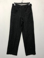Vintage Polo Sport Ralph Lauren Women Y2K Pants Size 6 Wool Blend Gray B314 -24