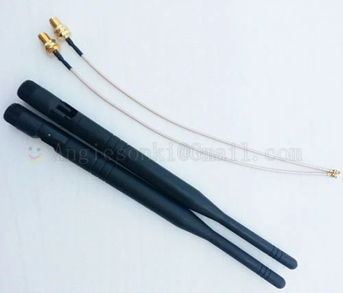 2.4GHz/5G 6dBi omni wifi Antenna RP-SMA male + Pigtail for Wlan Mini Pc U.FL/IPX - Image 2 of 4