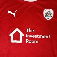 Rare Original Barnsley 2021/2022 Home Football Shirt Excellent Men’s 2XL XXL