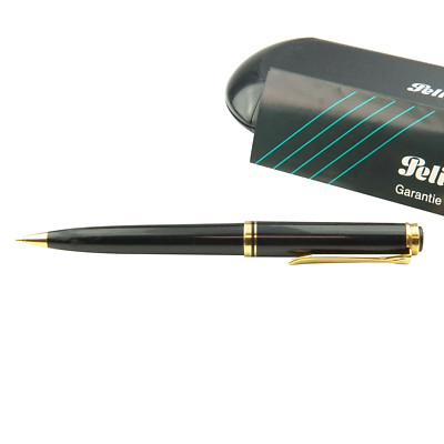 Pelikan D800 Old Style Bleistift 0,5mm Schwarz Gold Drehmechanik Souverän