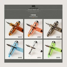 2025 Jinhao 992 Transparent China Classic Fountain Pen Screw Cap Fine Nib 0.5mm