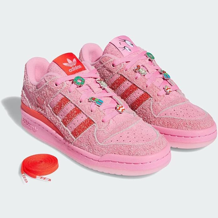 adidas gazelle silver green womens adidas Kid's The Grinch X adidas Forum Low "Green" Grade School main image 0