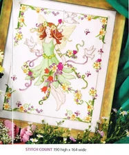 SPRING FAIRY   CROSS STITCH  PATTERN ONLY -  HH  D