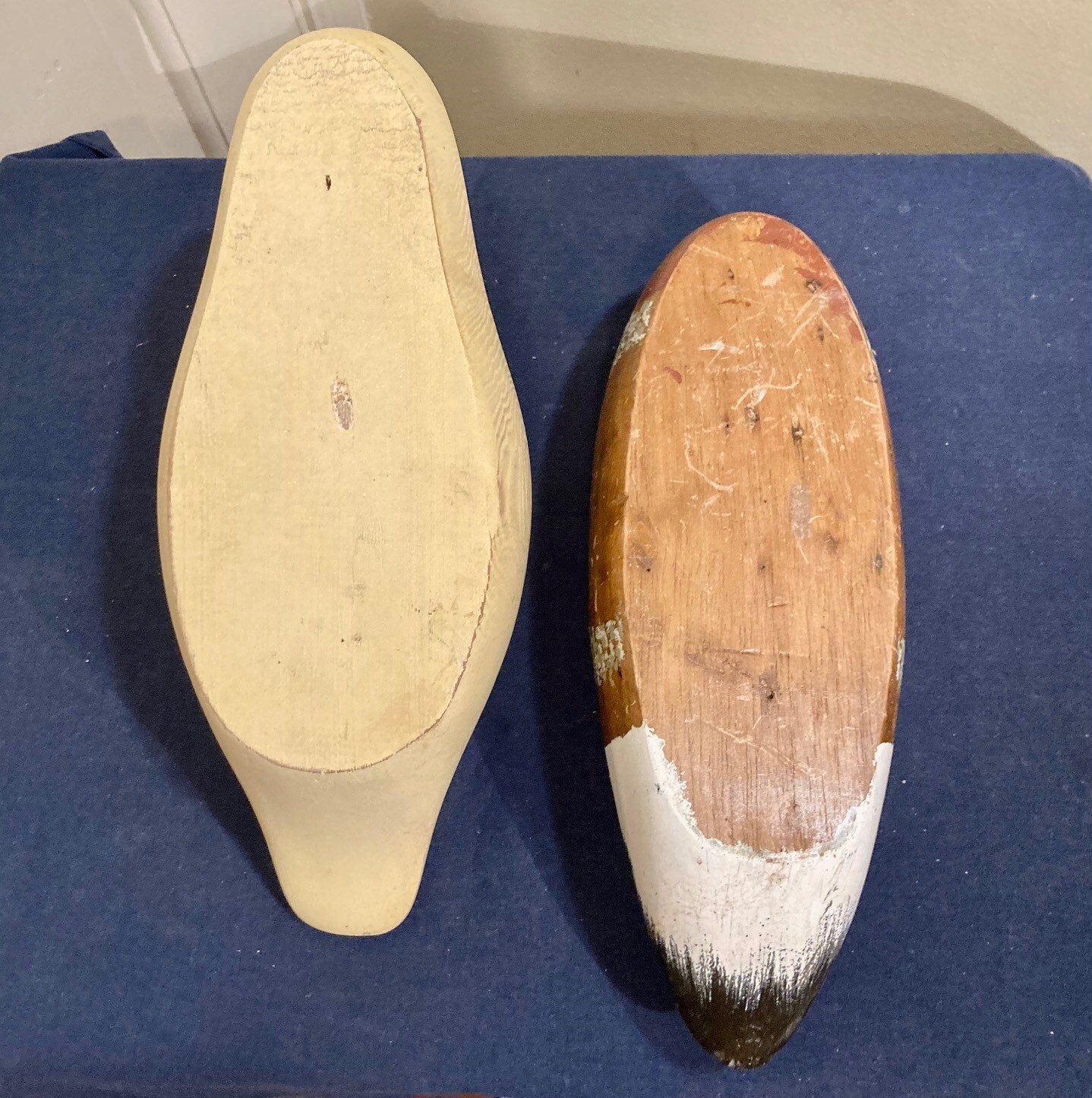 Waterfowl Decoy Parts2 Wooden Duck Bodies1 painted, 1 primed eBay