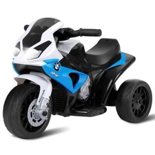 6V Kids 3 Wheels Riding BMW Licensed Electric Motorcycle-Blue - Color: Blue