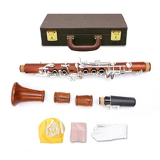 Professional E flat Clarinet Rosewood Clarinet Eb Key Good Sound Case 2 Barrels