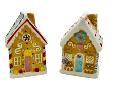 Transpac Gingerbread House Salt & Pepper Shaker Set Christmas SS23-1 F218