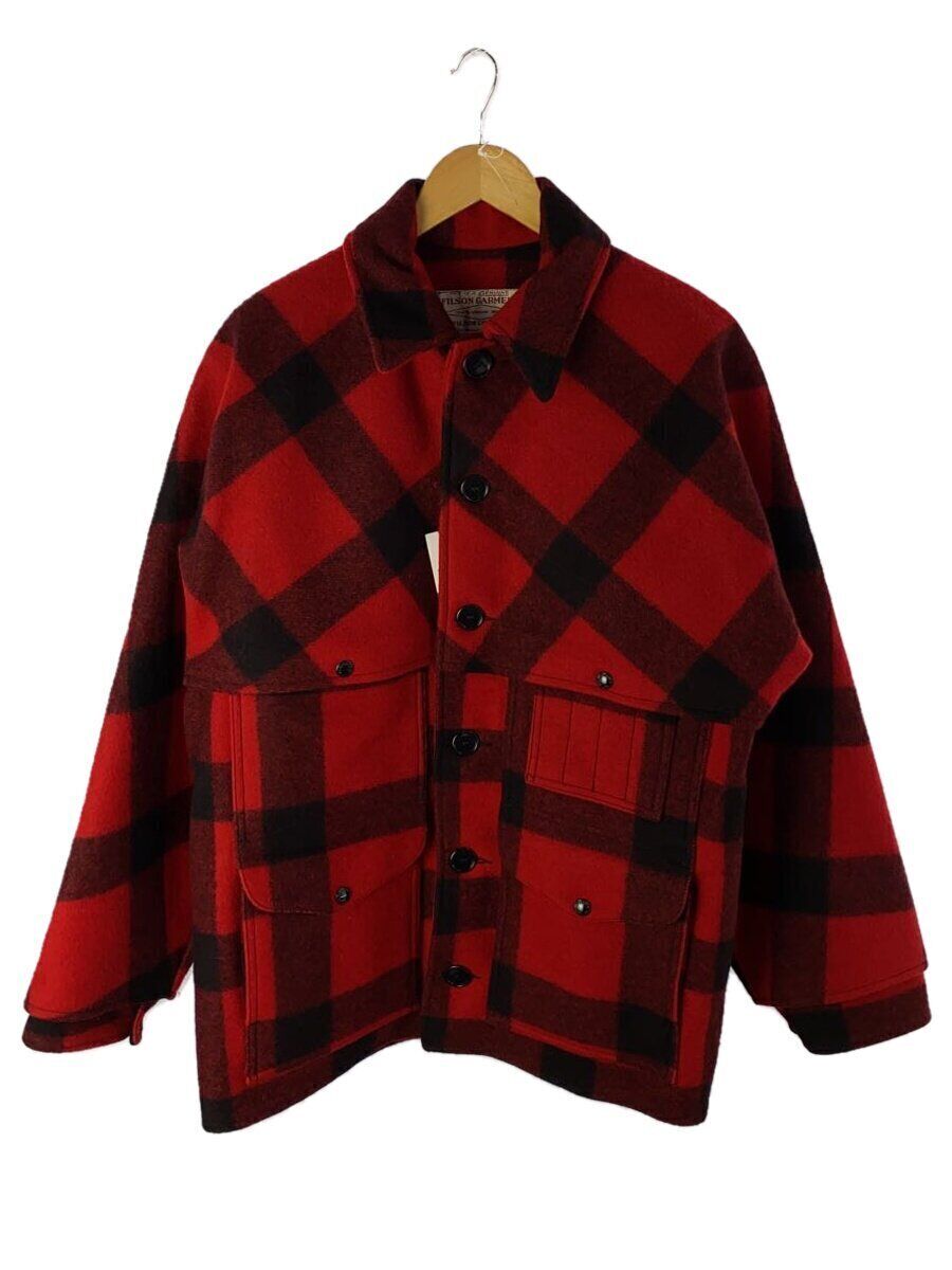 FILSON Mackinaw Cruiser Jacket/Made in USA/Size42/Wool/RED FILSON Mackinaw Cruiser Jacket/Made in USA/Size42/Wool/RED