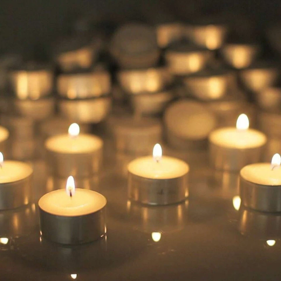 9 Hours Tealight Candle Tea Light Candles Tealights Home Decor Party Unscented - image 3 of 4