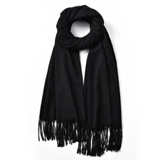  Scarf for Women - Womens Scarf Pashmina Shawls and Wraps for Evening Black