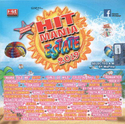 HIT MANIA ESTATE 2019   WILLIAMS   SINCLAR   ELECTRO FLOW   4 CD
