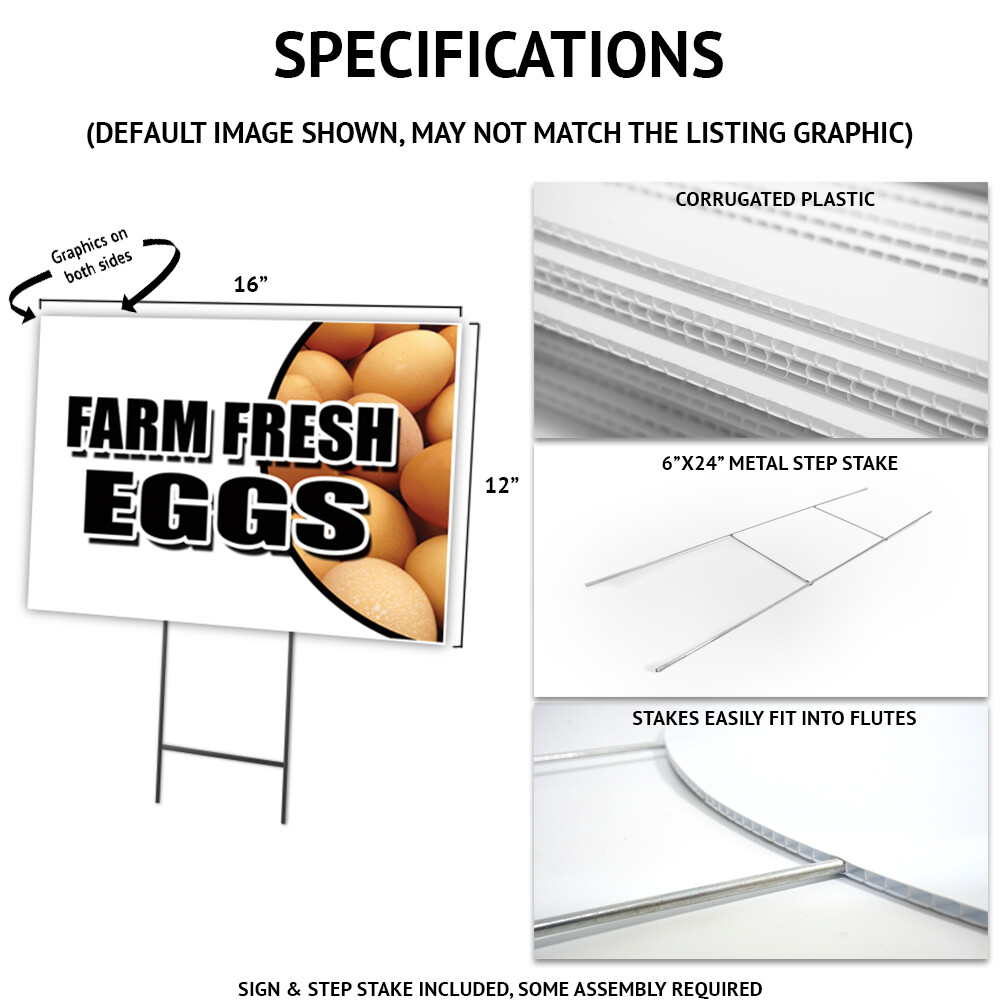 Molasses Yard Sign & Stake outdoor plastic coroplast window