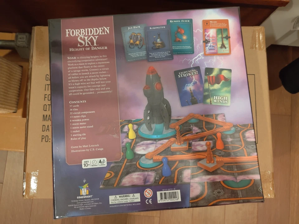 Juego de mesa Gamewright Forbidden Sky Height of Danger - CSG-FORS Foto 3 de 4
