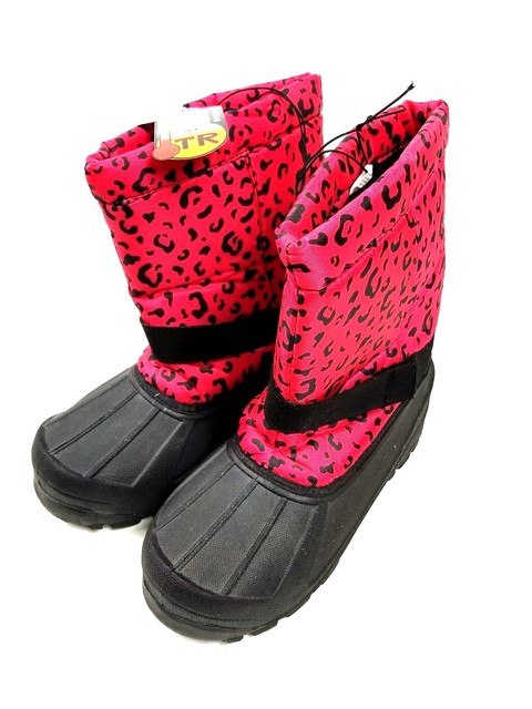 cheetah print snow boots