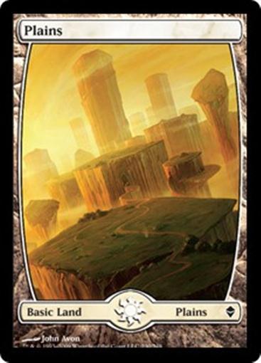 PLAINS Artist—John Avon MTG Zendikar Extended Art Basic Land #230