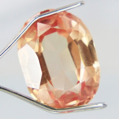 3-4 ct Certified Loose Gemstones Oval Shape Peach Pink Natural Malaya Garnet