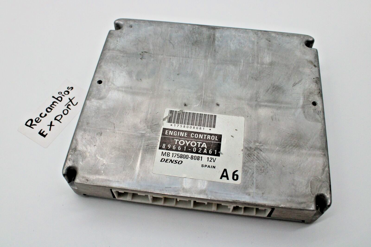 Engine Control Unit Toyota Corolla 8966102A61 DENSO MB 1758008081