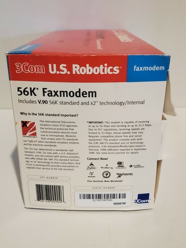 Scheda modem 3com US Robotics 56k modello 5687 articolo scatola aperta - Foto 2 di 5