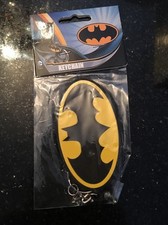 D.C Batman Keychain Bat symbol PVC New