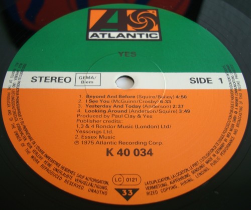 Yes | Same | Atlantic ATL-40-034-Z | LP: Very Good + | Cover: Very Good | Vinyl - Photo 4/6