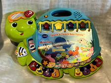Vtech Learning Touch Teach Sea Turtle Book Language Development Interactive 14"