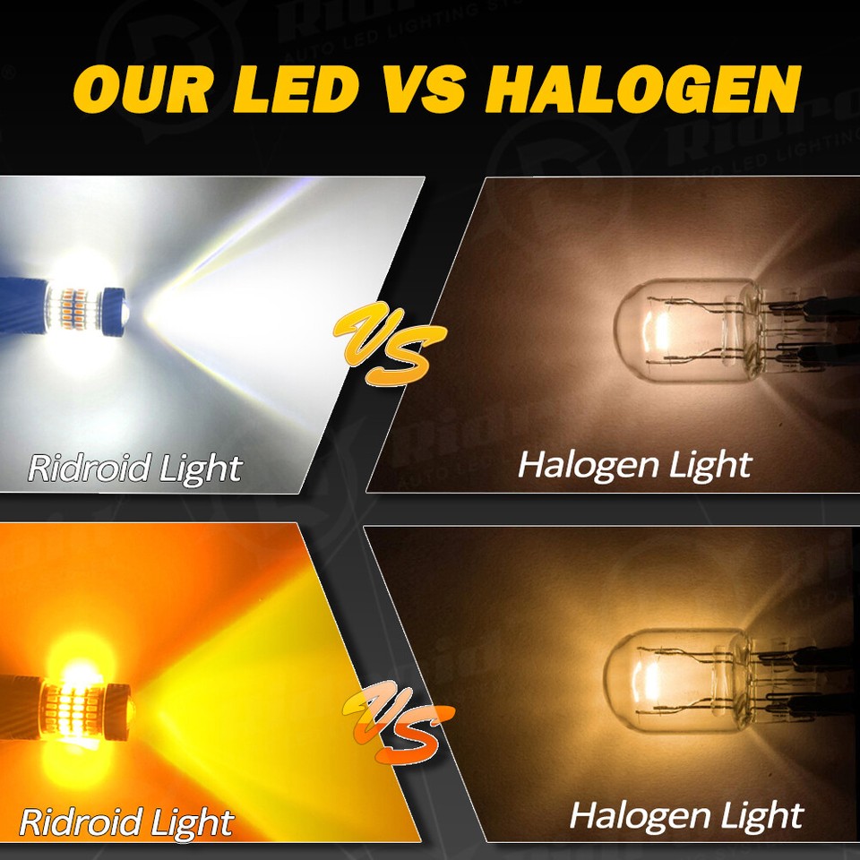 2x 3157 LED Turn Signal Lights DRL Switchback For Chevy Silverado 1500 1999-2013 - Foto 10