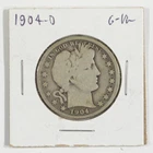 1904-O Barber Silver Half Dollar 50c Good to Very Good G-VG