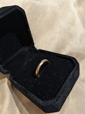 9ct Gold D-Shaped Wedding Band – Fully Hallmarked – 3mm – Vintage 1993 Size L