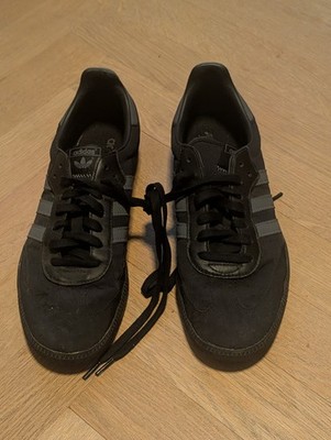 ADIDAS ORIGINALS Samba OG Leather-Trimmed Shell Sneakers  Dark Grey 44 2/3