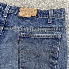 Vintage Levis Jeans Mens 38x30 20517-0217 Denim Bootcut Orange Tab USA 80s Work