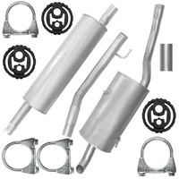 Kompl. SchalldäMpferset Auspuffanlage Auspuff FüR Citroen C8 07/02-12/14 2.0 Hdi