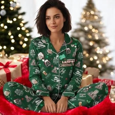 Christmas Griswold Vacation Pajamas Griswold Xmas Pajamas Set Christmas Movie Pa