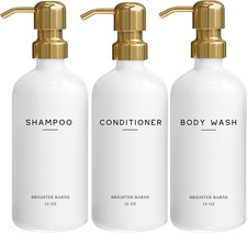 Luxury Shampoo and Conditioner Dispenser Set by - Shower Soap Dispenser - Shamp