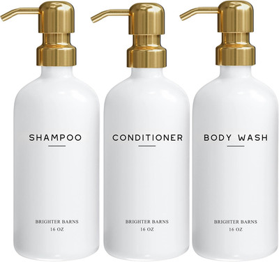 Luxury Shampoo and Conditioner Dispenser Set by  - Shower Soap Dispenser - Shamp